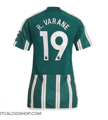 Manchester United Raphael Varane #19 Seconda Maglia Femmina 2023-24 Manica Corta